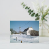 Iowa Barn in de winter Briefkaart (Staand voorkant)