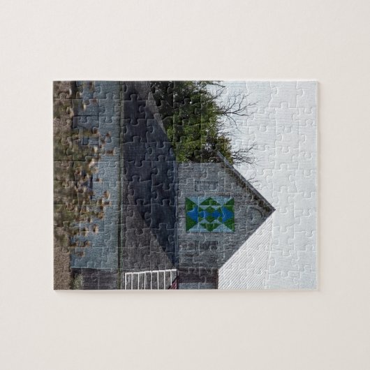 Iowa Barn op het platteland met een watje Legpuzzel (Horizontaal)