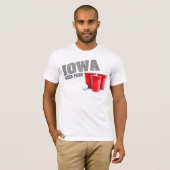 Iowa Beer Pong T-Shirt (Voorkant volledig)