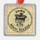 Iowa Biker  Metalen Ornament (Voorkant)