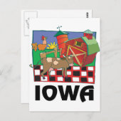 Iowa Boerderij Briefkaart (Voorkant / Achterkant)