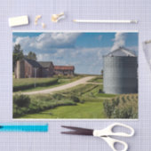 Iowa Boerderij, Cornfields en Grain Bin Tissuepapier (Craft)