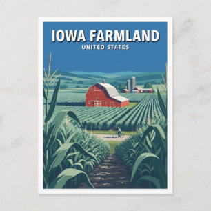 Iowa Boerenland, Verenigde Staten Boone Reis Briefkaart