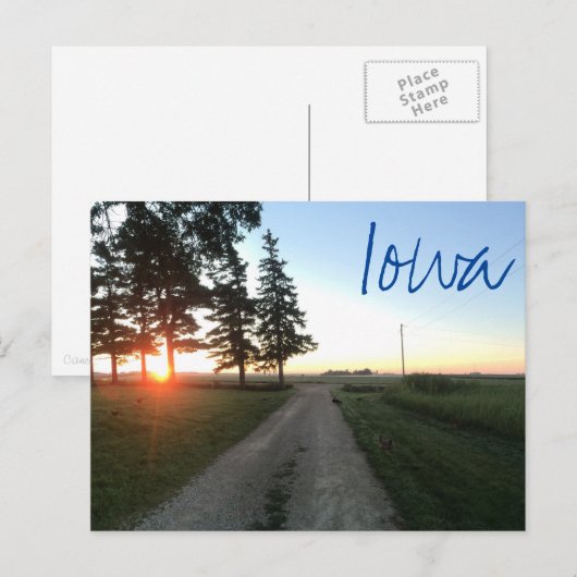 Iowa Briefkaart (Voorkant / Achterkant)