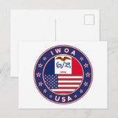 Iowa Briefkaart (Voorkant / Achterkant)