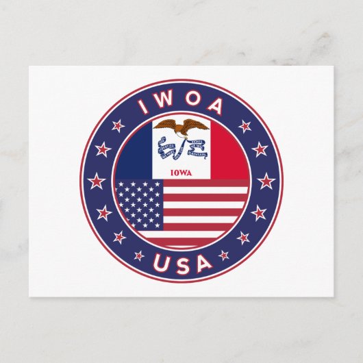Iowa Briefkaart (Voorkant)