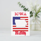 IOWA  BRIEFKAART (Staand voorkant)