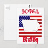 IOWA  BRIEFKAART (Voorkant / Achterkant)