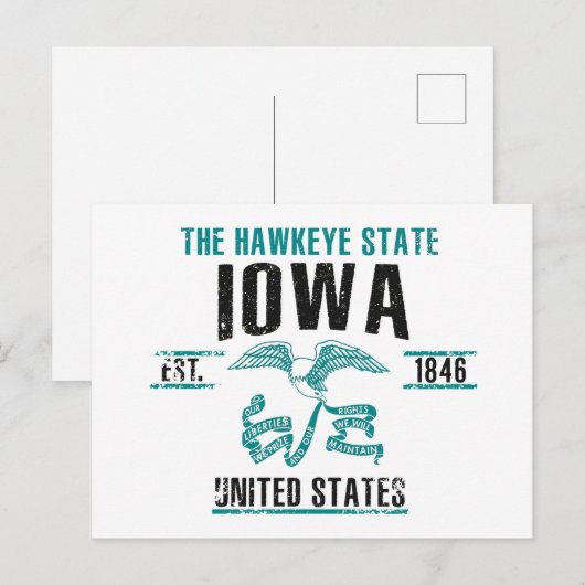 Iowa Briefkaart (Voorkant / Achterkant)