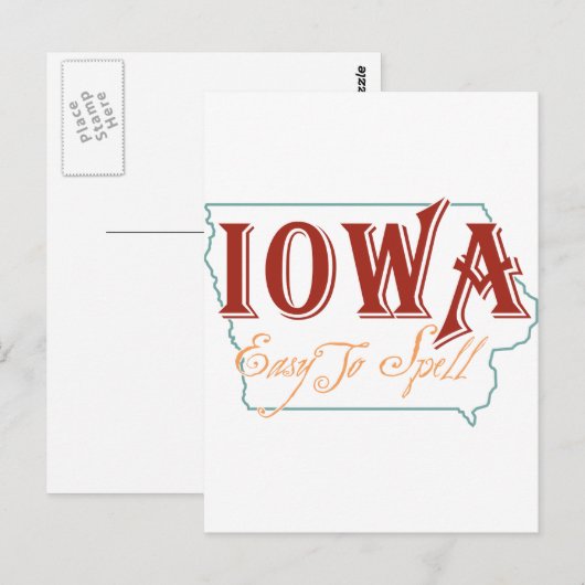 Iowa Briefkaart (Voorkant / Achterkant)