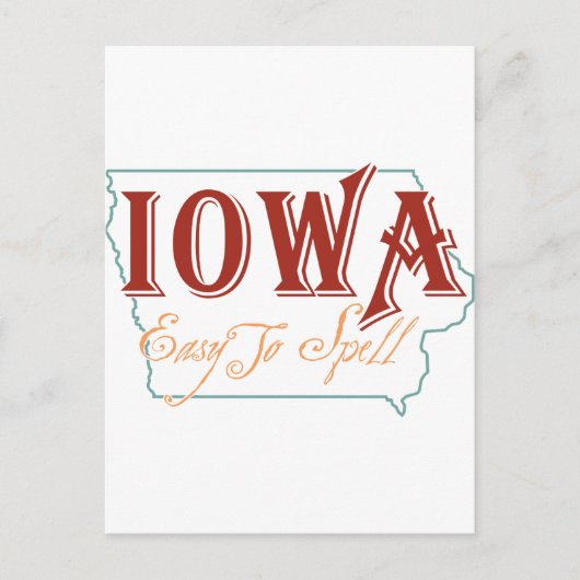 Iowa Briefkaart (Voorkant)
