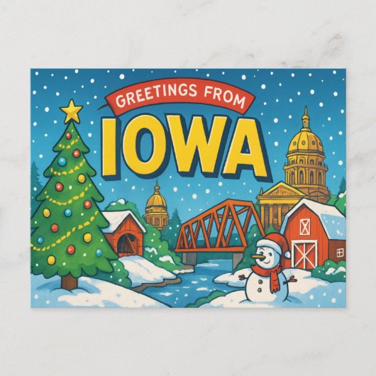 IOWA-Briefkaart Briefkaart (Voorkant)