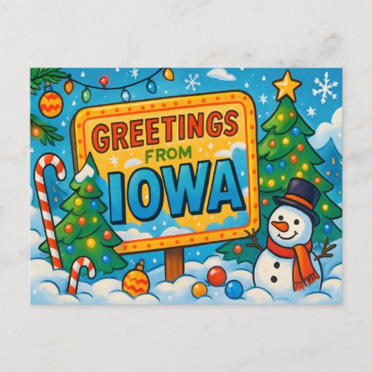 IOWA-Briefkaart Briefkaart (Voorkant)