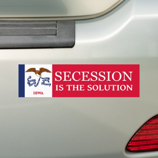 Iowa Bumpersticker (Op auto)