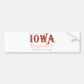 Iowa Bumpersticker (Voorkant)