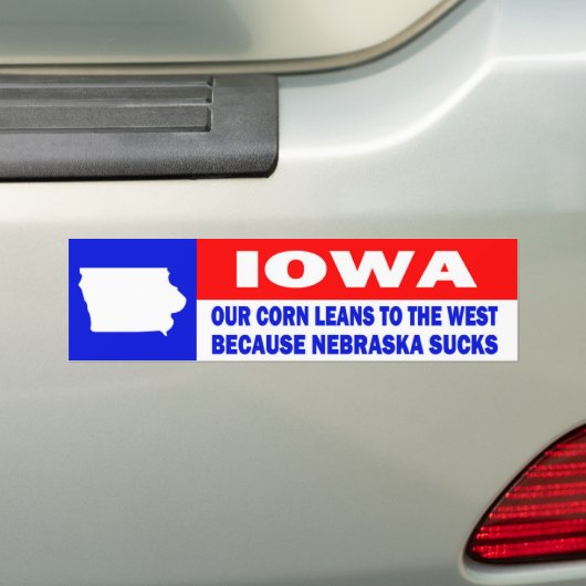 IOWA BUMPERSTICKER (Op auto)