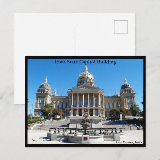 Iowa Capitol Briefkaart (Voorkant / Achterkant)