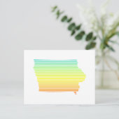iowa chill fade briefkaart (Staand voorkant)