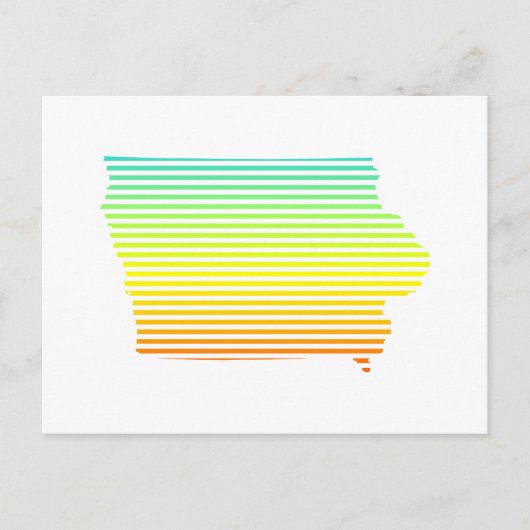 iowa chill fade briefkaart (Voorkant)