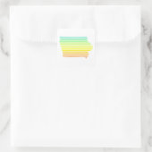 iowa chill fade vierkante sticker (Tas)