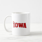 Iowa Christmas Santa Hat Retro Throwback Souvenir  Koffiemok (Links)