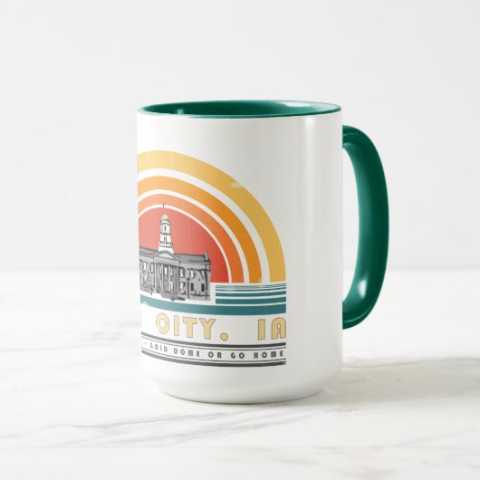 Iowa City - Gold Dome of Go Home Mok (Voorkant rechts)