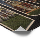 Iowa City, Iowa - Grote letterscènes Poster (Hoek)