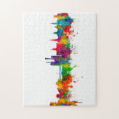 Iowa City Iowa Skyline Legpuzzel (Verticaal)