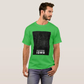 Iowa City Kaart Oversized T-shirt (Voorkant volledig)