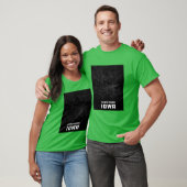 Iowa City Kaart Oversized T-shirt (Unisex)