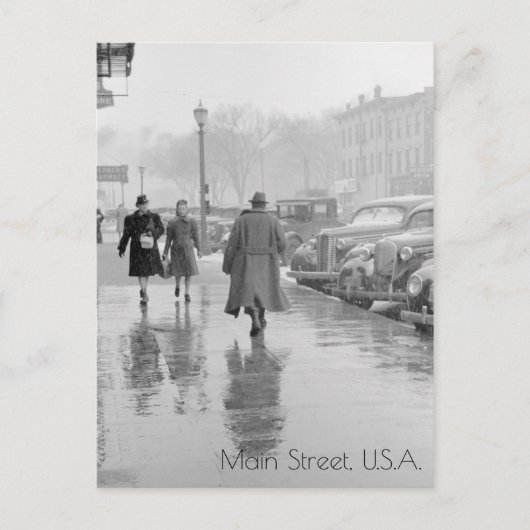 Iowa City Main Street Briefkaart (Voorkant)