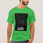 Iowa City Map Oversized T-shirt (Voorkant)