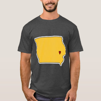 Iowa City State Outline T-shirt