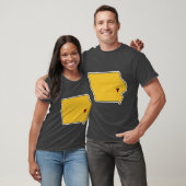 Iowa City State Outline T-shirt (Unisex)