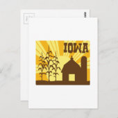 Iowa Corn Boerderij Briefkaart (Voorkant / Achterkant)