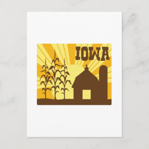 Iowa Corn Boerderij Briefkaart