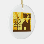 Iowa Corn Boerderij Keramisch Ornament (Rechts)