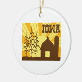 Iowa Corn Boerderij Keramisch Ornament (Links)