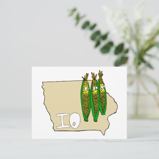 Iowa Corn Fields Briefkaart (Staand voorkant)