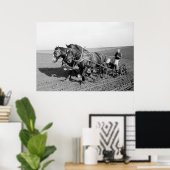 Iowa Corn Planter, jaren '40 Poster (Thuiskantoor)