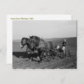 Iowa Corn Planting Briefkaart (Voorkant / Achterkant)