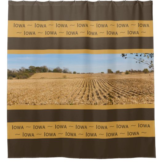 Iowa Cornfield Panorama Douchegordijn (Voorkant)