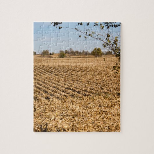 Iowa Cornfield Panorama Foto Legpuzzel (Verticaal)