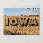 IOWA Cornfield Panorama panoramisch landschap Foto Briefkaart (Voorkant)