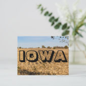 IOWA Cornfield Panorama panoramisch landschap Foto Briefkaart (Staand voorkant)