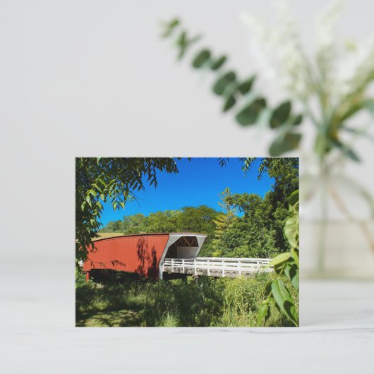 Iowa Covered Bridge Briefkaart (Staand voorkant)