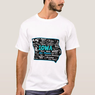 Iowa Des Moines Cedar Rapids, Sioux City, Mason T-shirt