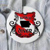 Iowa Diver Ronde Button 6,0 Cm (In situ)