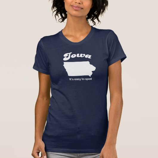 Iowa - Eenvoudig T-shirt te spellen (Voorkant)