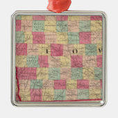 Iowa en Nebraska 2 Metalen Ornament (Voorkant)